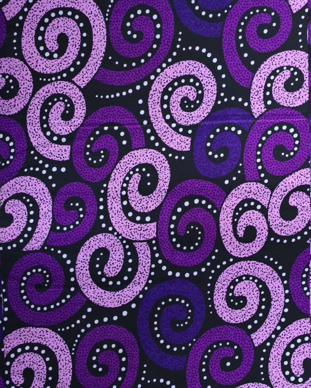 Lilac Swirl Wax Print