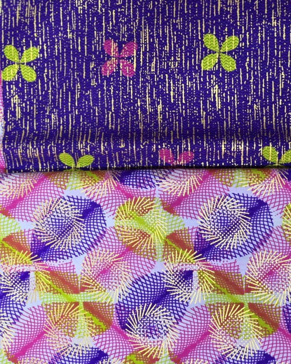 Purple Fan Wax Print